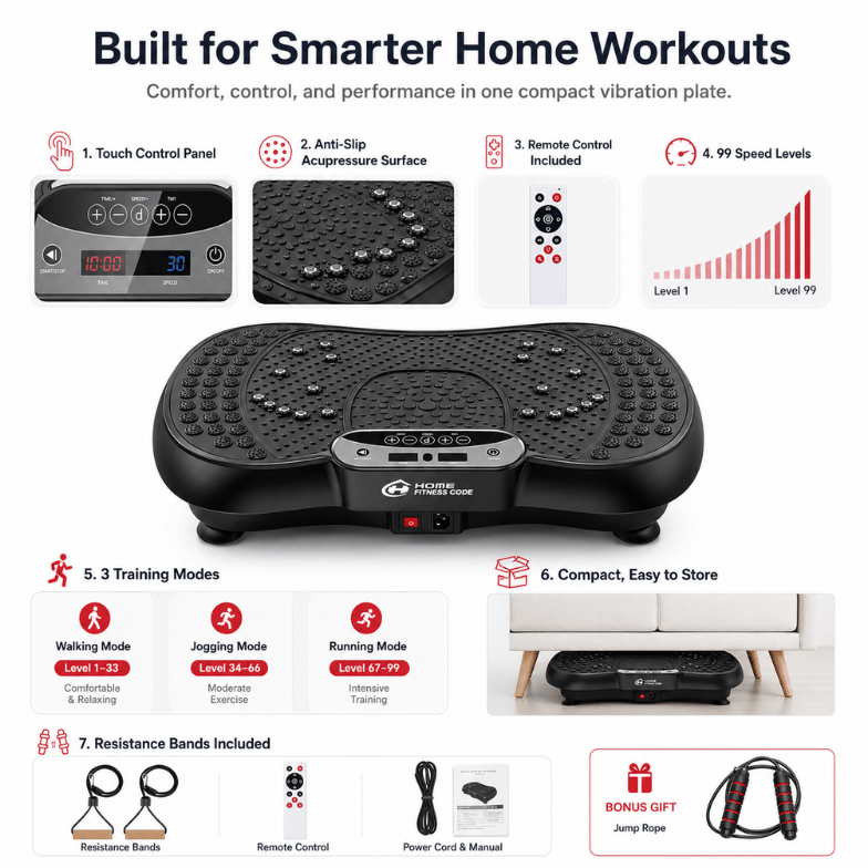 4D Vibration Plate Fat Elimination Device